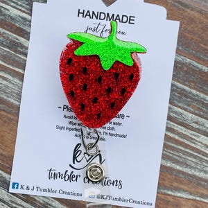 Strawberry Badge Reel
