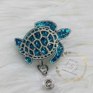 Sea Turtle Badge Reel, Summer Badge Reel