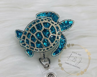 Sea Turtle Badge Reel, Summer Badge Reel