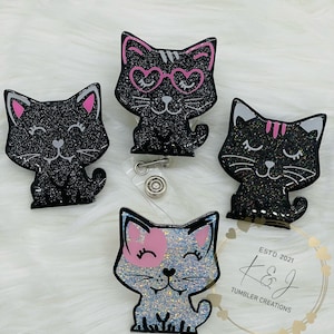 Cat Badge Reel, Cute Cat Badge Reel, Kitty Badge Reel