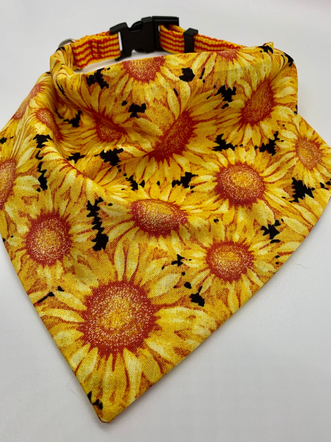 Sunflower Dog Bandana Fall Over the Collar Bandana Sunflower Etsy UK