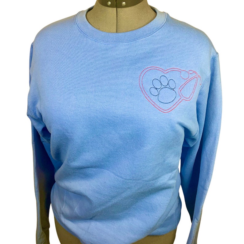 Vet Tech Sweater Animal Nurse Pet Lover Embroidered - Etsy