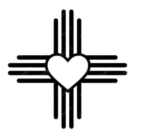 Heart Zia Symbol - Etsy