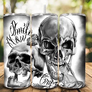 Smile Now Cry Later tumbler wrap