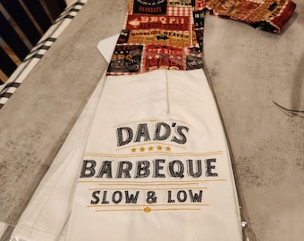 Barbeque Kitchen Neck Towel/Cooking Scarf Kitchen Boa, Cooking, Cleaning, Spills, Potholder, Dish Towel