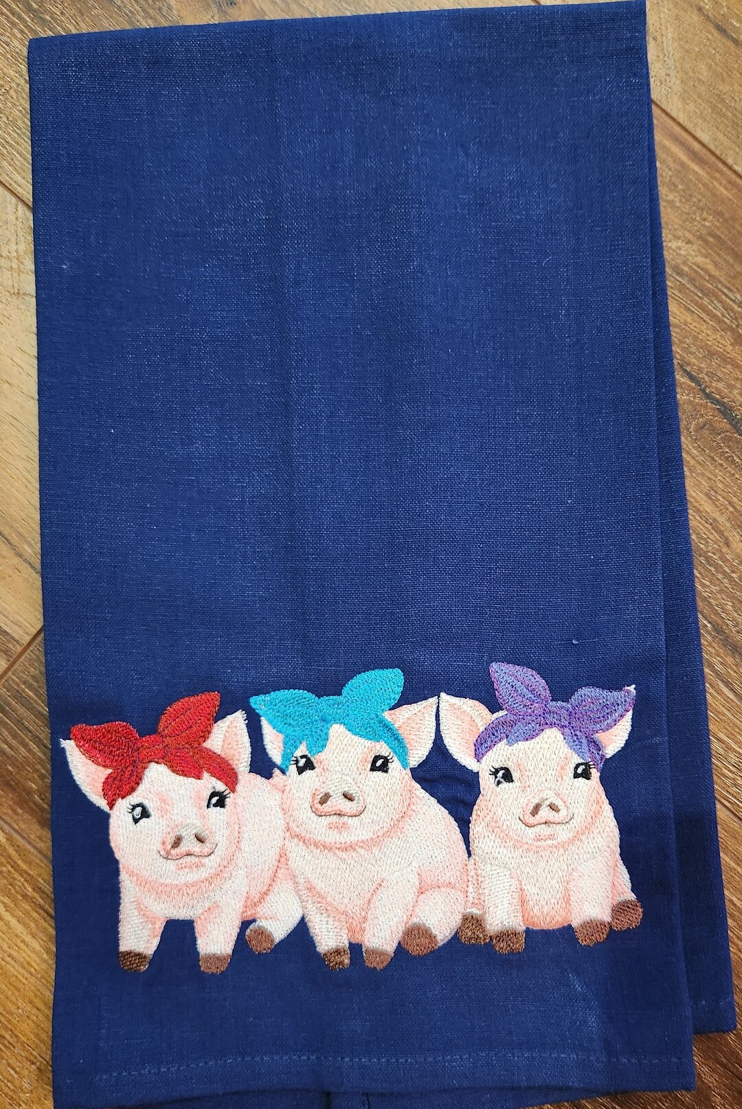 Pig Pigs Piglet Chicks Kitchen Towel Tea Towel Dish Towel Great Gift