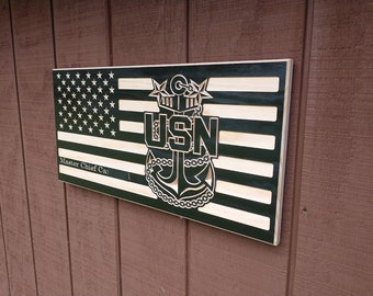 Bandera estadounidense del Jefe Maestro de la Marina de los Estados Unidos