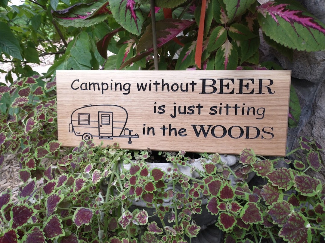Camping Sign Etsy