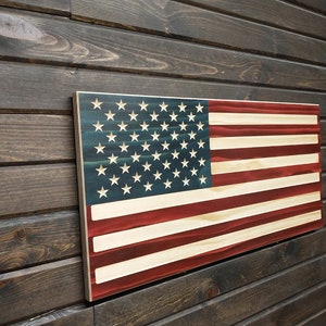 Wood American Flag