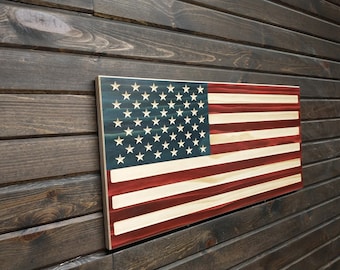 Wood American Flag