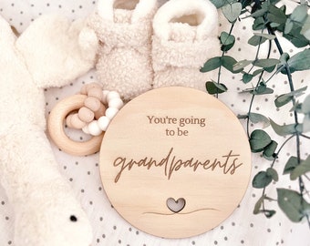 Engraved “Grandparents” Plaque | Pregnancy Announcement | Baby Plaque | Engraved Sign | Pregnancy Plaque |  Grandparents | Nanny | Poppy |