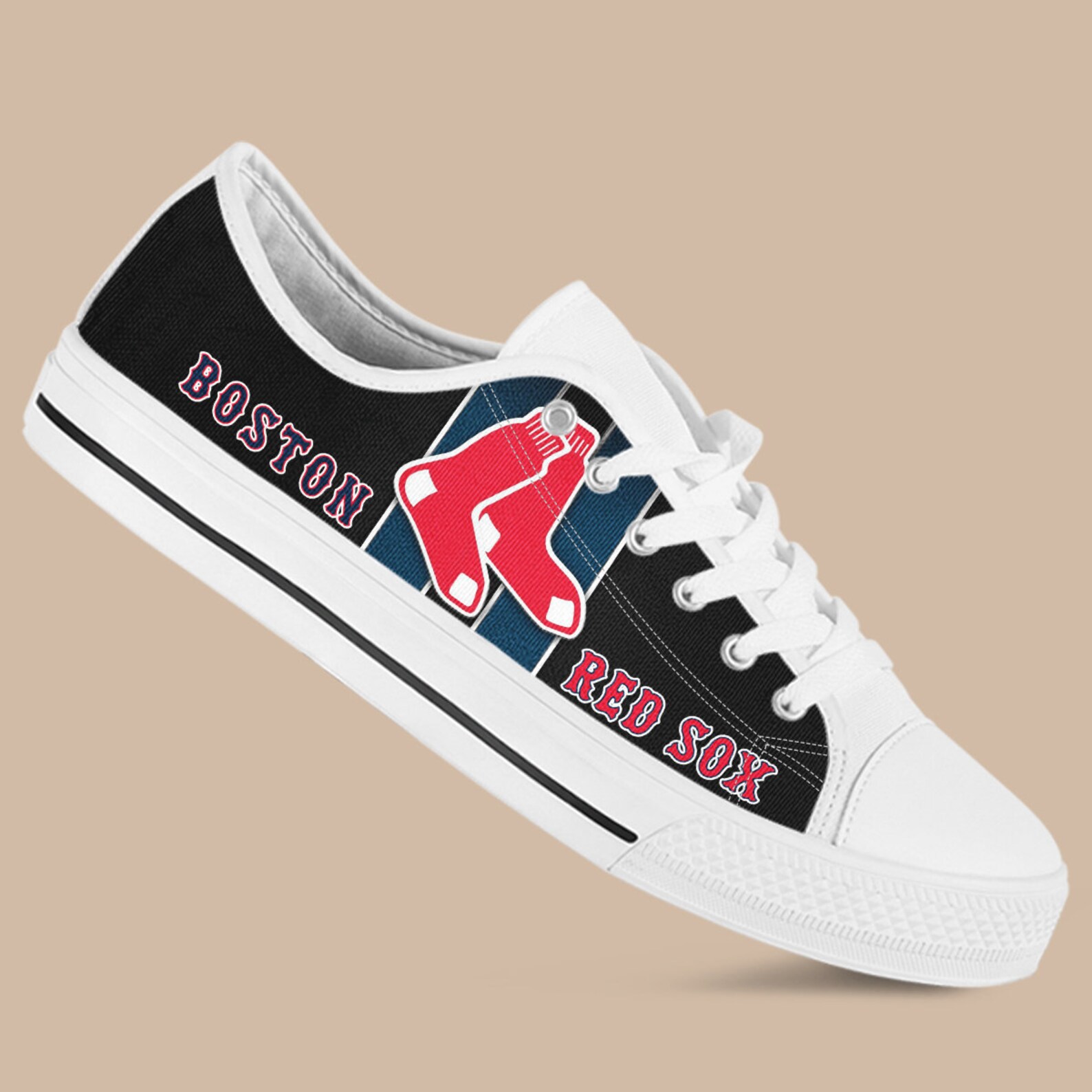 Boston Red Sox Custom Lowtop American Baseball Running Shoes Etsy