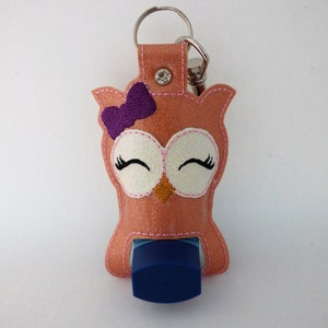 Owl asthma inhaler holder, inhaler key ring, inhaler case, unique gifts, gifts for children, medical gifts
