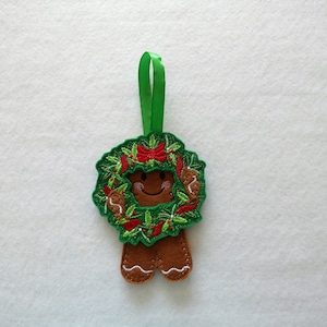 Wreath Gingerbread Man, Gingerbread decoration