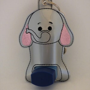Elephant inhaler cover, inhaler holder, inhaler keyring,
