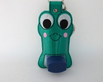 Soporte para inhalador de asma con forma de rana, llavero para inhalador, estuche para inhalador, regalos únicos, regalos para niños, regalos médicos