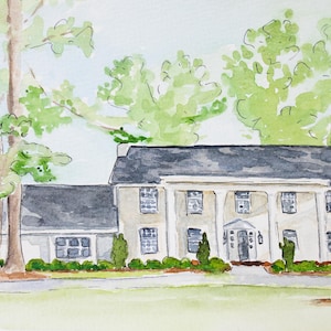 Heron Hill Event Venue, Lexington, Wedding Ceremony Art, Watercolor Venue Art, Print