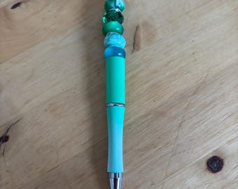 Green Beaded Pen