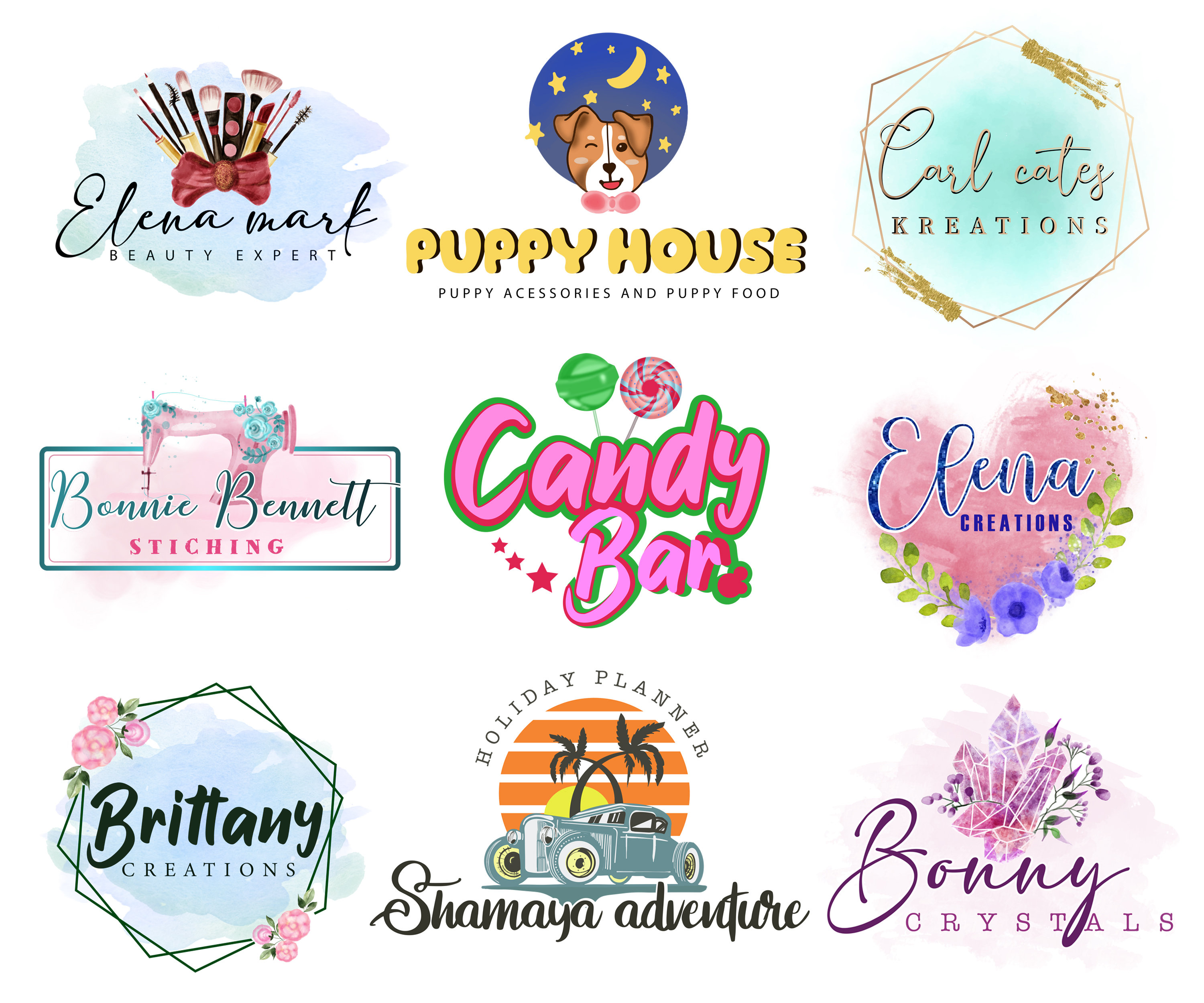 Crearé un diseño de logotipo personalizado para su marca un Etsy México