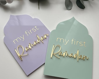 My First Eid + Ramadan, Mosque Shape, Baby Milestone, Baby Photo Prop, Eid, Newborn Gift, Baby Shower Gift, Ramadan