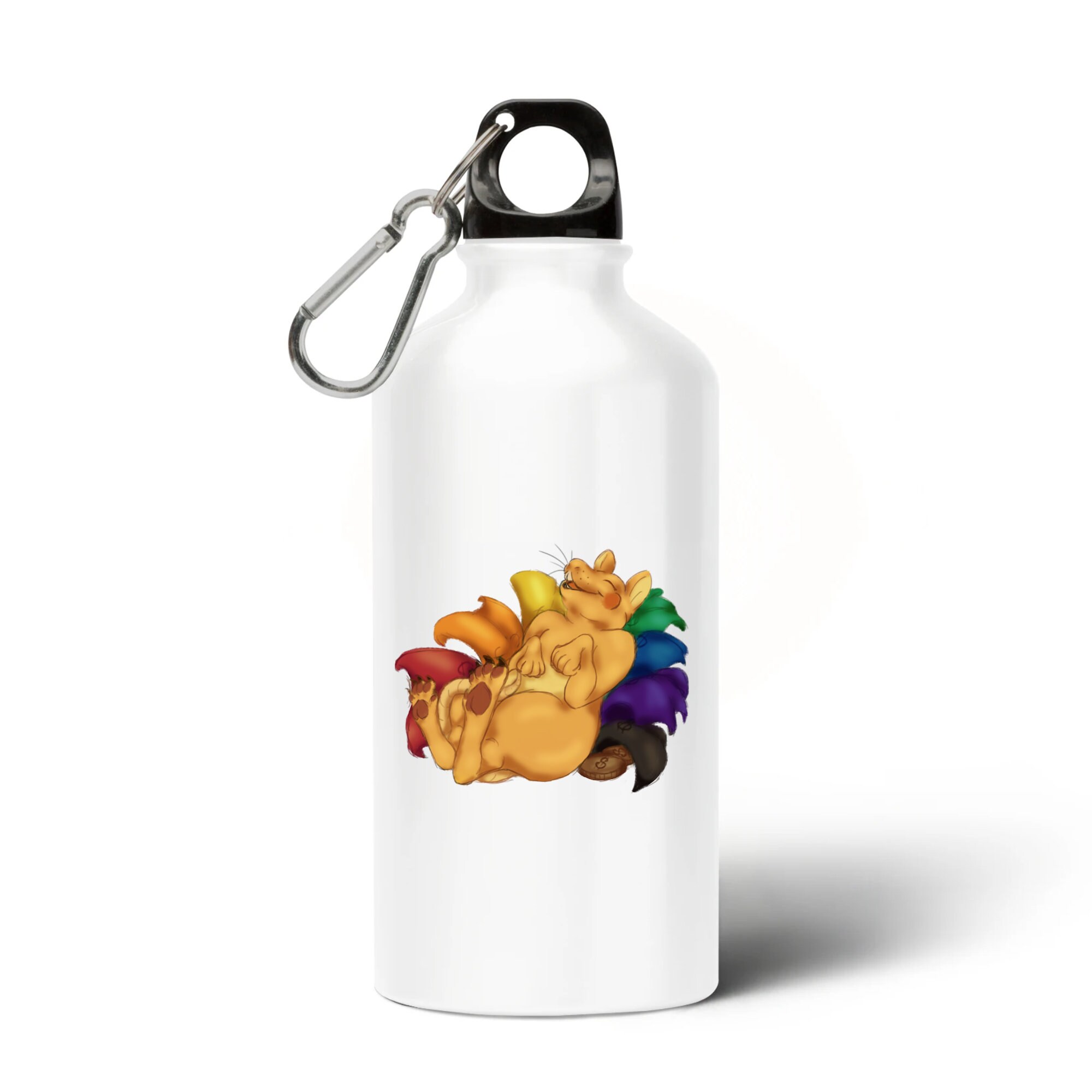 Rainbow Cash Rat Water Bottle Etsy
