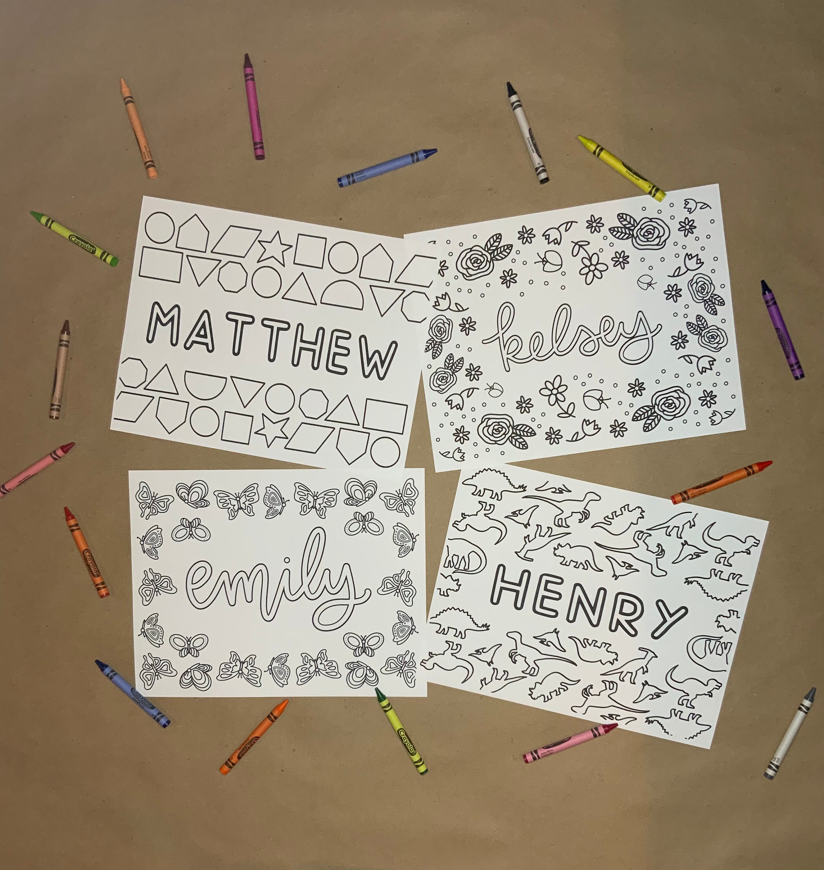 Custom Coloring Page Printable | Etsy