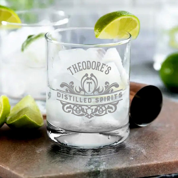 Vodka Tonic Glass Etsy