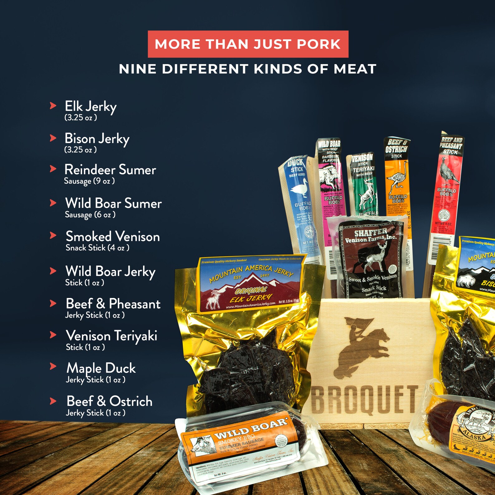 Exotic Snacks Meat Crate Exotic Meat Box for Fathers Day Etsy