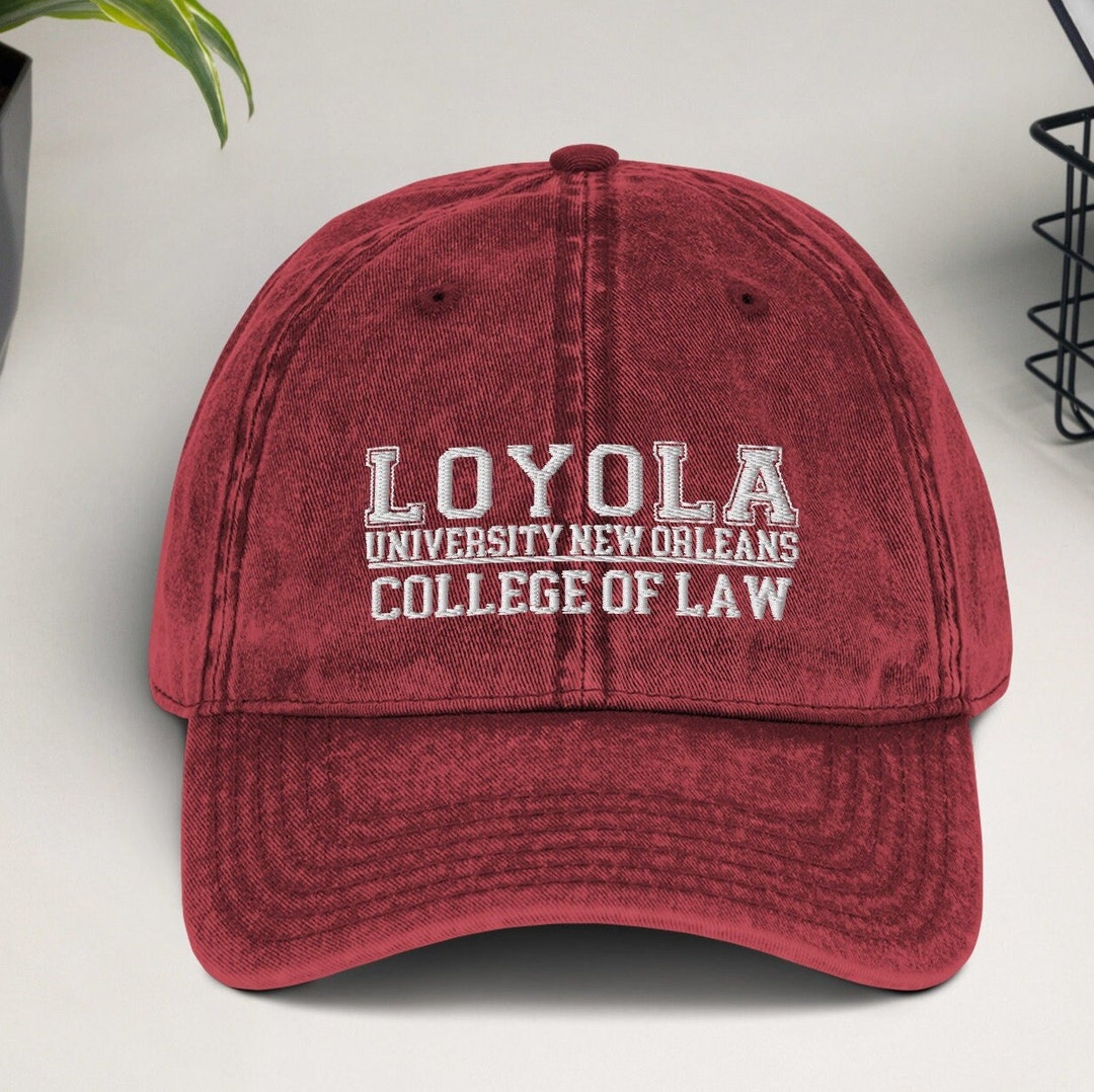 Baseball hat loyola law new orleans vintage cap etsy