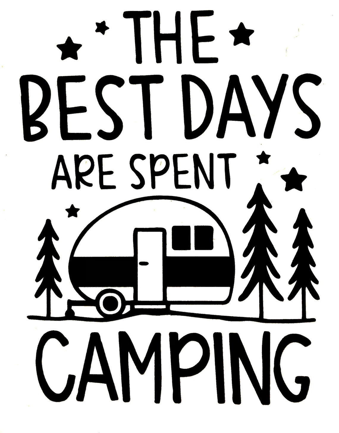 The best days are spent camping decal camping decal camping Etsy