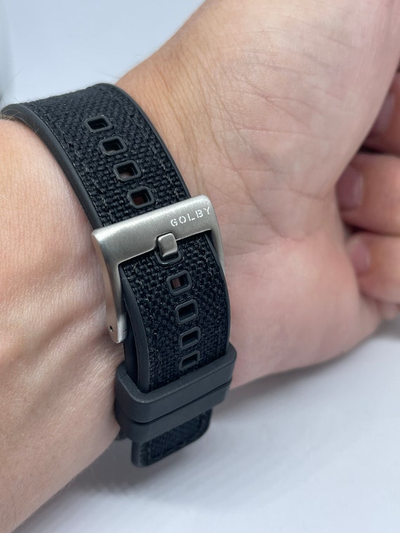 Hybrid rubber strap sale