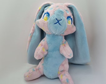 Pink and Blue Bunny Plush