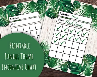 Printable Incentive Chart | Plant Theme