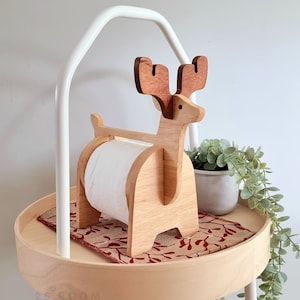 Porta fazzoletti di animali - In vero legno - Renna/Beagle/Cavallo/Elefante/Gatto/Uccello