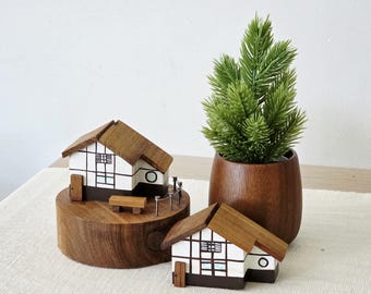 日本の伝統装飾品 藁葺き屋根の家 置物 かわいい インテリア - Etsy 日本