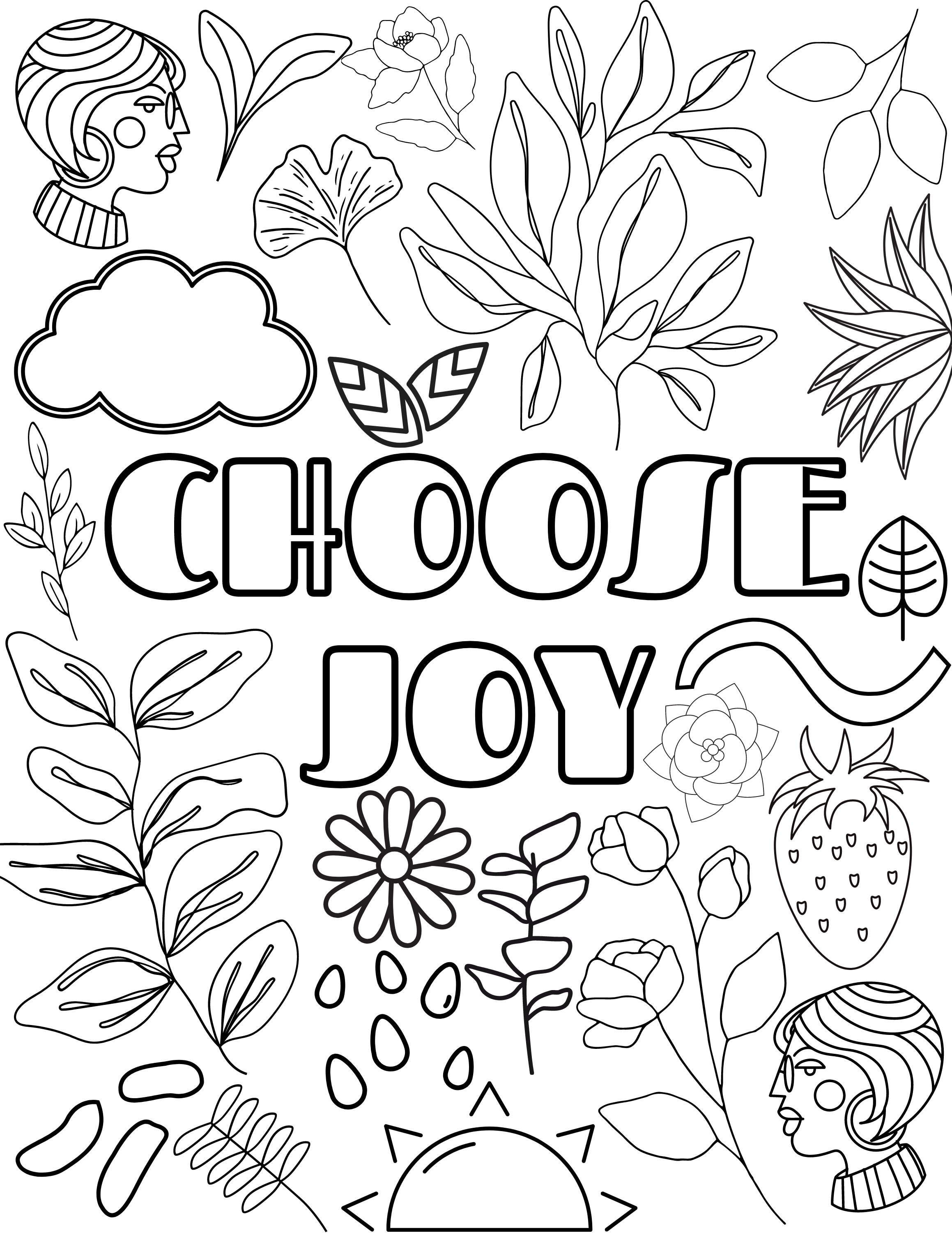 Joy Coloring Page Printable - vrogue.co