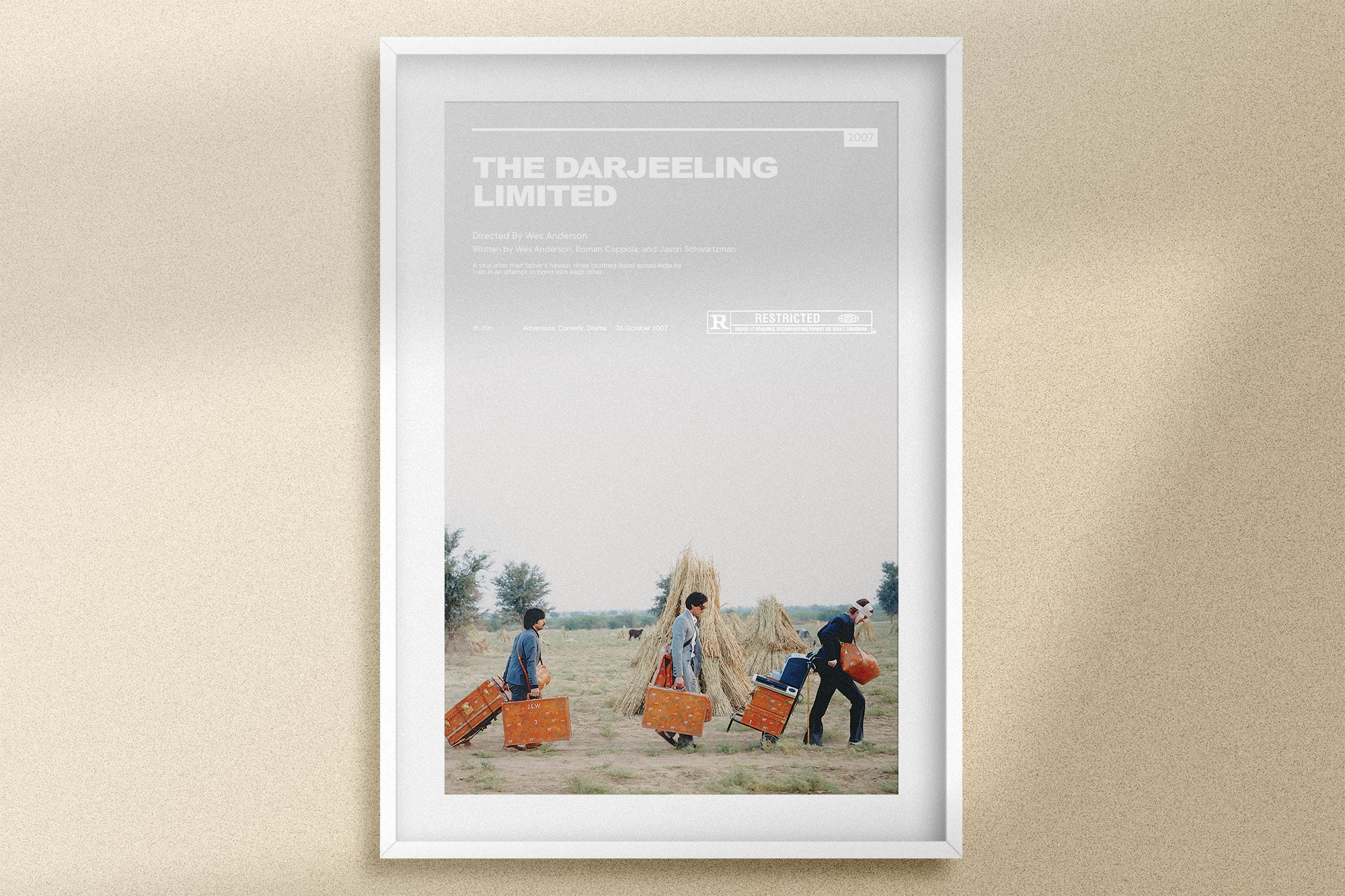 an alternative poster I made for the darjeeling limited : r