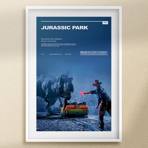 Jurassic Park Minimalist Download - Etsy
