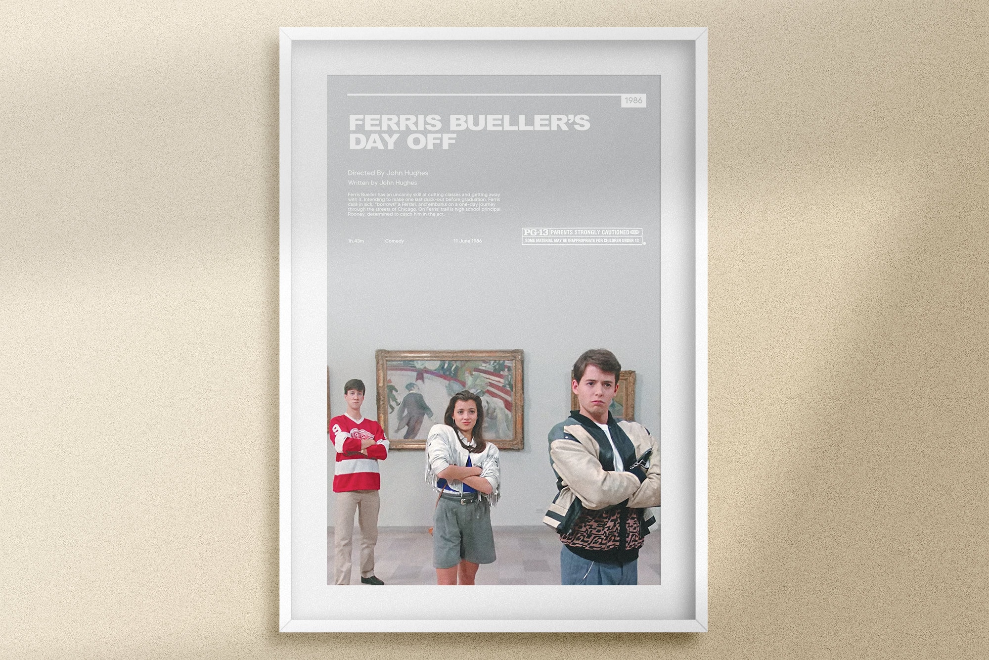 Discover Ferris Bueller's Day Off Minimalist John Hughes 80s Movie Poster