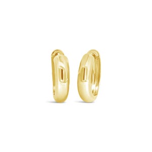 Solid Gold Huggie Earrings