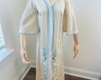 Vestido bordado de los años 70 de Tesoro, Manila, Filipinas