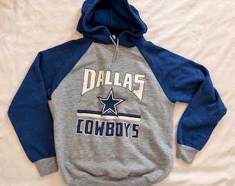 1980er Jahre Kinder Dallas Cowboys Hoodie | NFL Sweatshirt | Kindergröße XL oder L