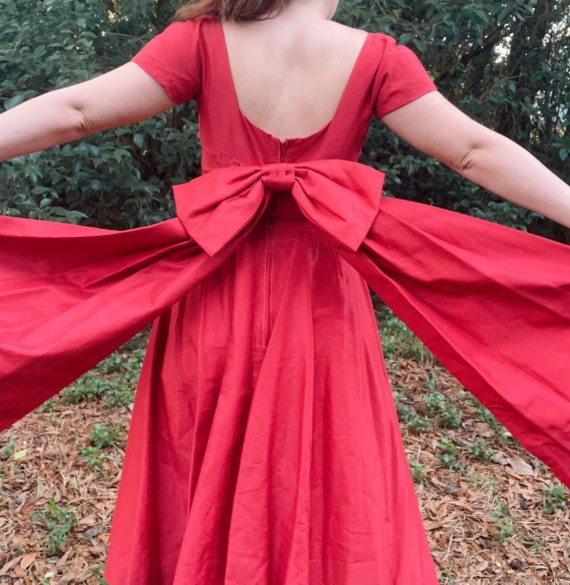 1950s Red Holiday Party Dress by Gigi Young | 50s… - image 5