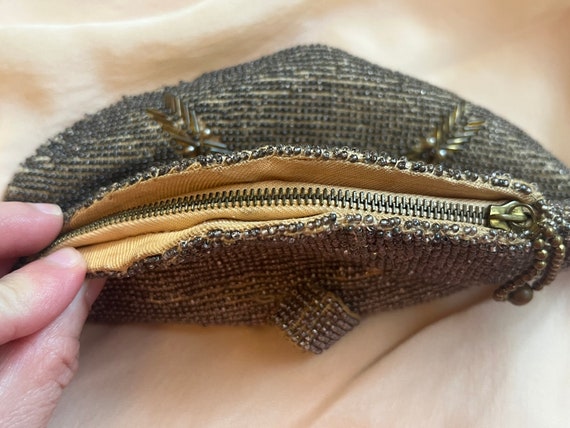 Antique 1920s Art Deco Purse | 20s Beaded Bag | P… - image 6