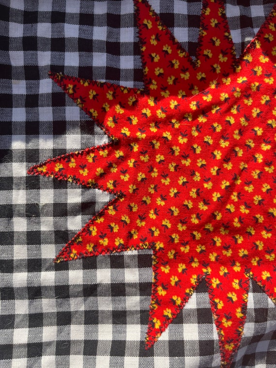 1960s Girls’ Skirt in Black and White Gingham with Pa… Gem