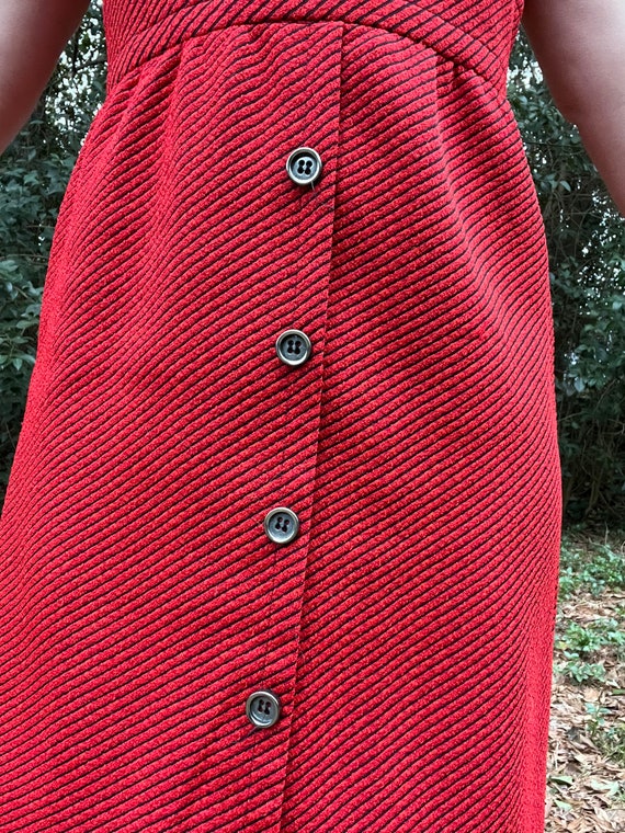 1970s Red Suit by Alex Garay Ltd. | 70s Dress wit… - image 8