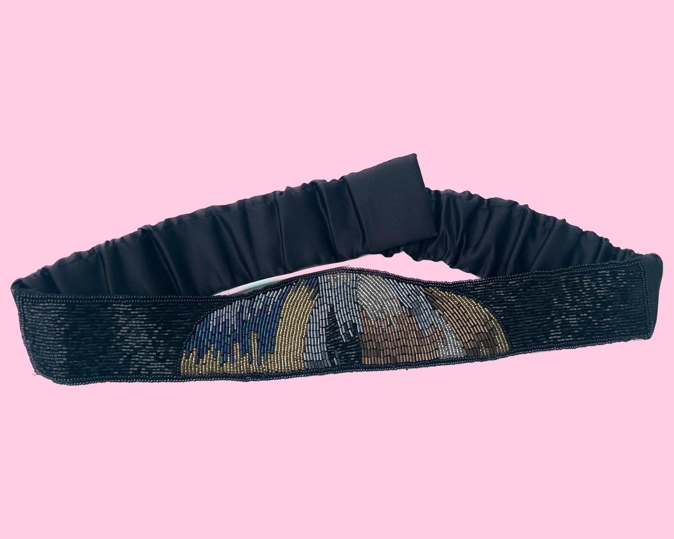80s Beaded Belt - Etsy