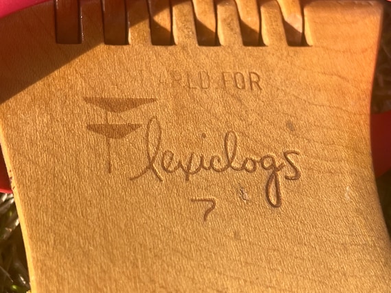 1950s Flexiclogs Sandals in Red | 50s Articulated… - image 6