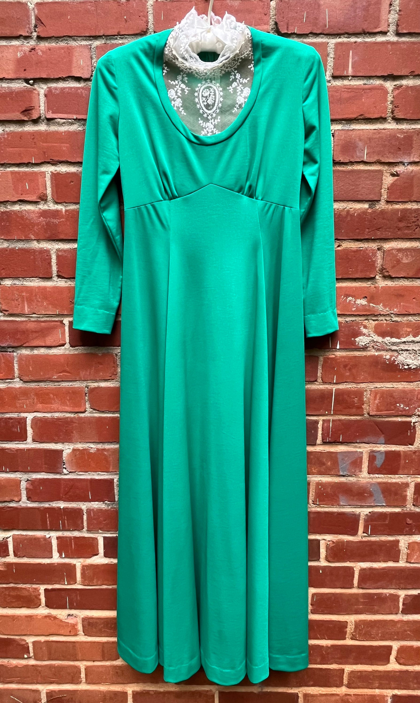 Emerald Green Empire Waist Dress Emerald Green Strappy Back Slit Satin Prom Dress Emerald Green Empire Waist Dress Emerald Green Strappy Back Slit Satin Prom Dress