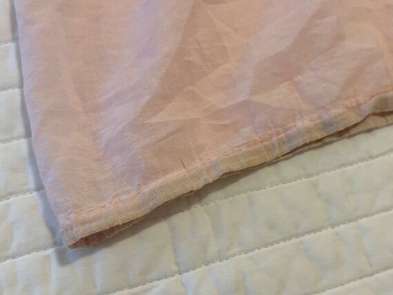 Antique Edwardian Corset Cover in Pink with Croch… - image 6